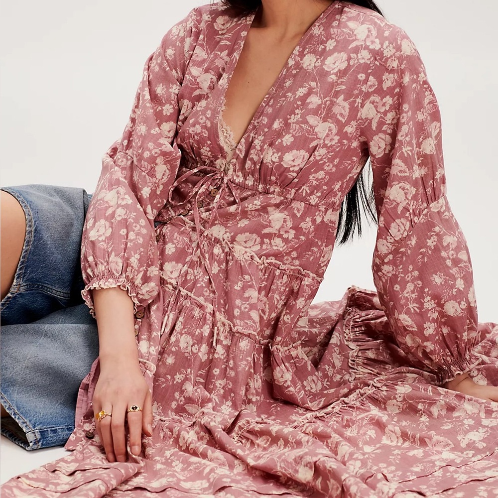 Free People Pappiet Midi Dress